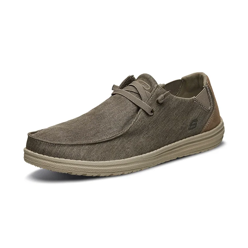 

Skechers shoes for men MELSON business casual Canvas shoes Mens non slip wear-resistant comfortable breathable Loafer