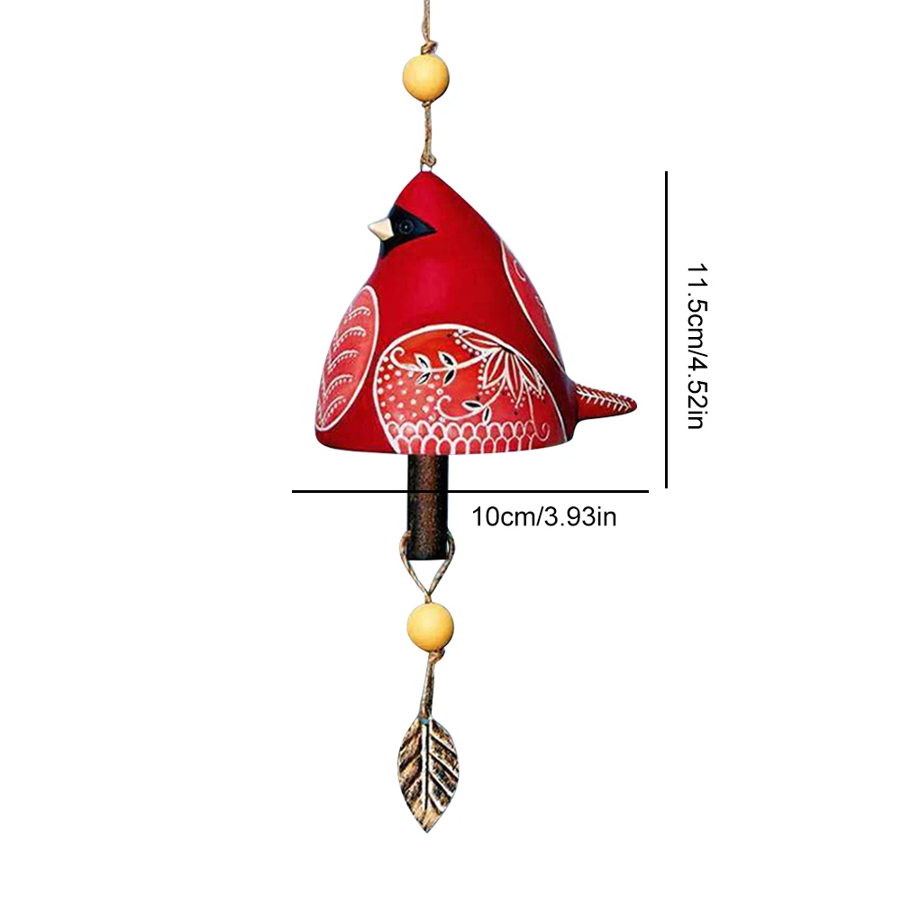Cute Wind Bell Hanging Ornaments Bird Bell Chimes Bird Bell Wind Chimes for Wall Window Door Housewarming Gift 6