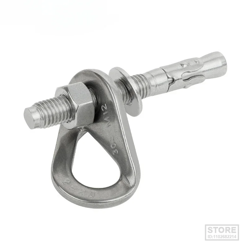 Rock Climb Fissaggio Piton Nut Outdoor Anchor Bolt Hanger Plate Xinda 304 Speleologia In Acciaio Inossidabile Belay Rigging 25Kn M12