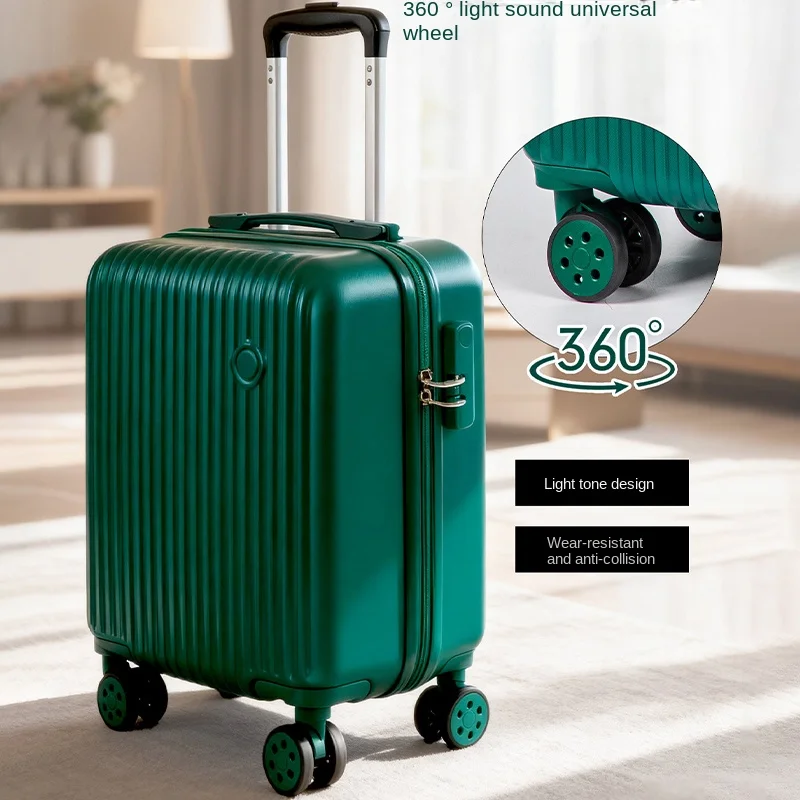 Valise trolley de voyage portable avec serrure et roues_voghion.com