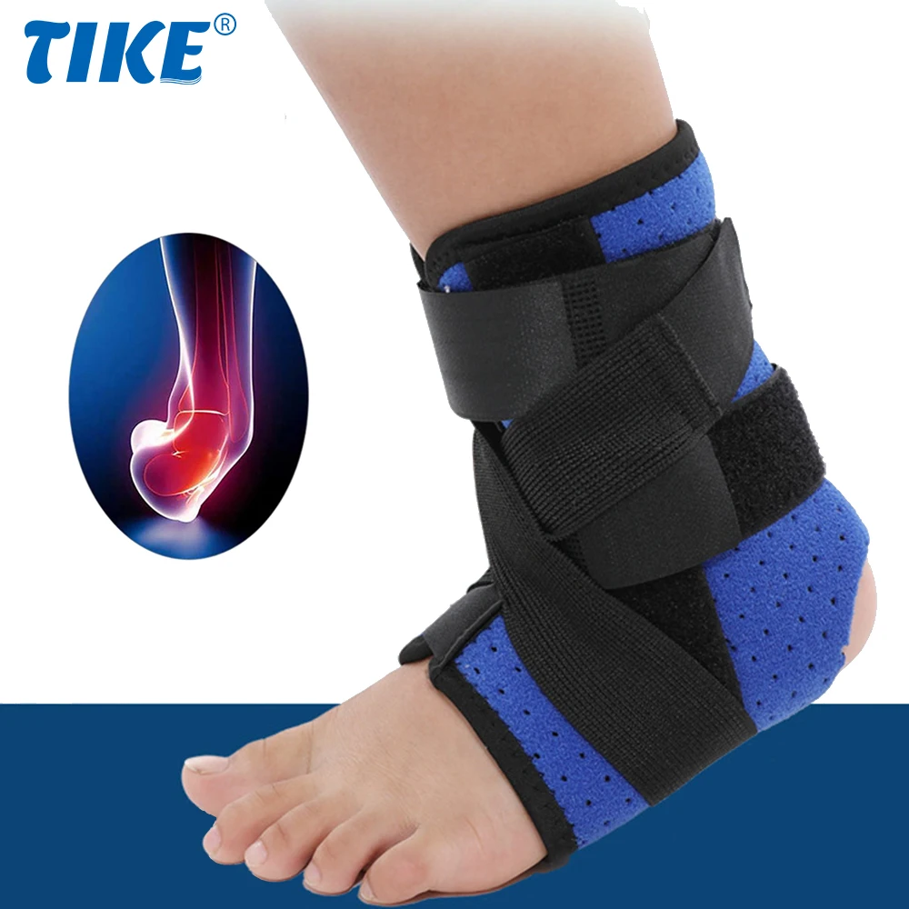 

TIKE 1PC Ankle Brace Compression Ankle Stabilizer with Splint for Kids,Adjustable Straps Ankle Support Brace Foot Protector Wrap