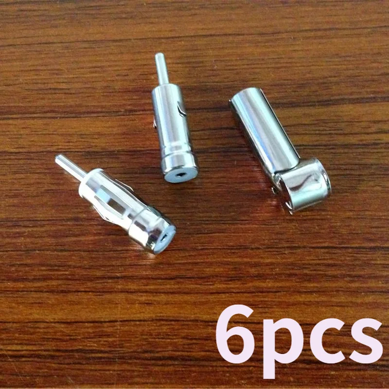 6pcs For Car Stereo Fm Antenna Adapter Plug Car Radio Navigation