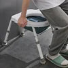 Elderly Disabled Toilet Toilet Chair, Adjustable Height Pregnant Woman Commode Toilet, Home Squat Toilet Seats Disability Help 2
