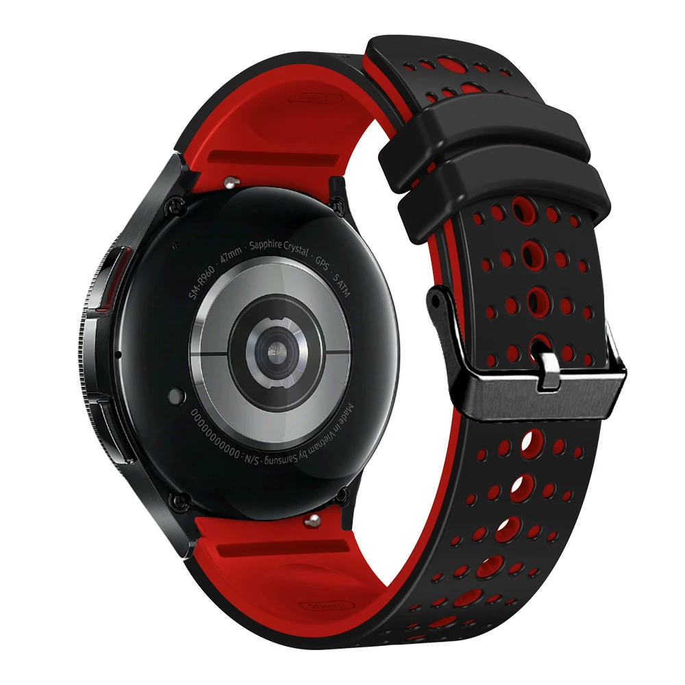 Breathable No-Gap Silicone Watch Strap