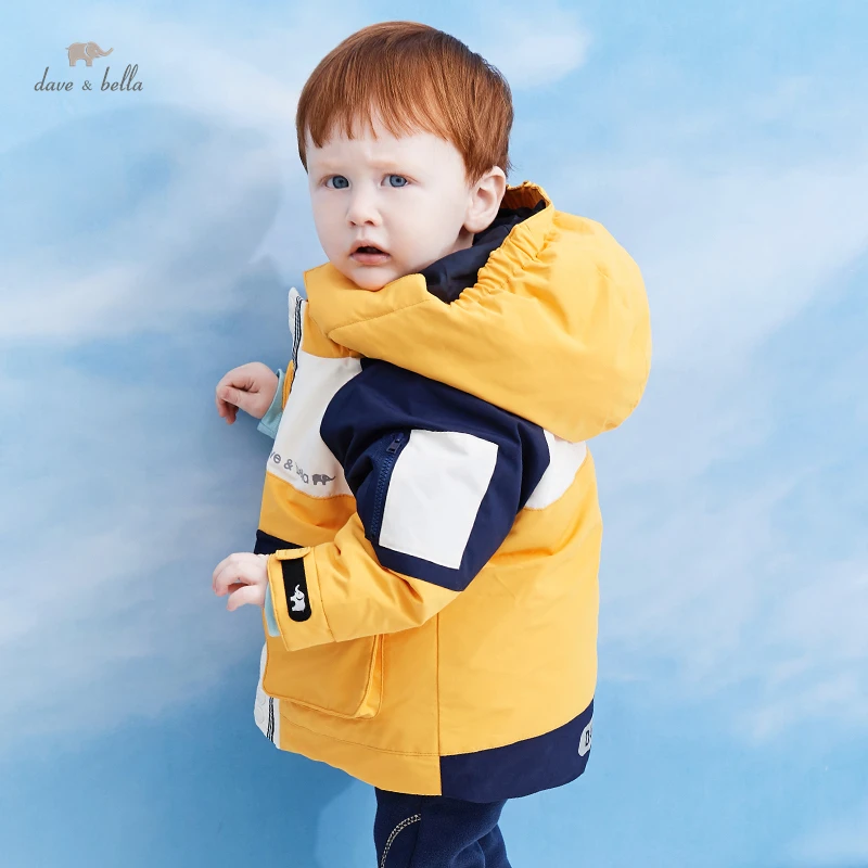 DaveBellaWinterChildrensDownJacketPocketZipperBoysDownPadded
