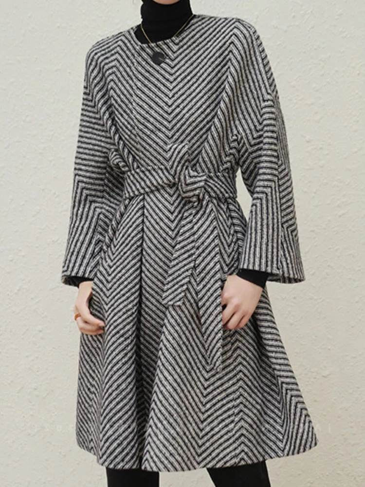 美品 柿乃葉 Ex Herringbone Wool Duffle Coat S3b62f836458641d1bae3025b37fef