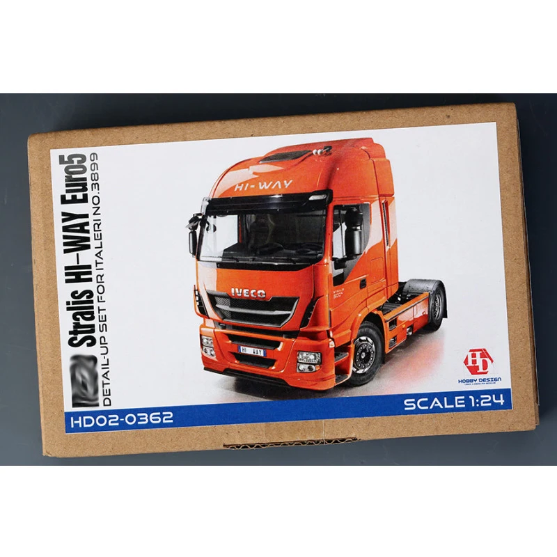 Hobby Design HD02-0362 1/24 Stralis HI-WAY Euro5 детали для Italeri NO.3899 (PE + Resin + металлические детали)