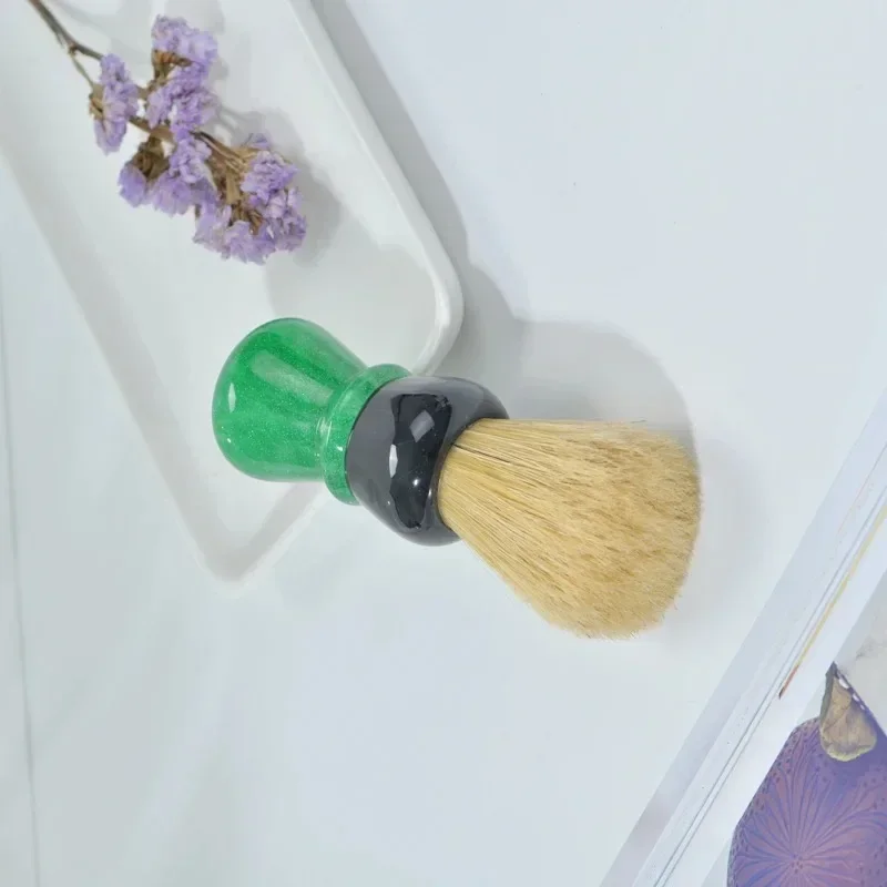 YAQI Green Viper Rasierpinsel mit 24 mm Wildschweinborstengriff – Detail 4