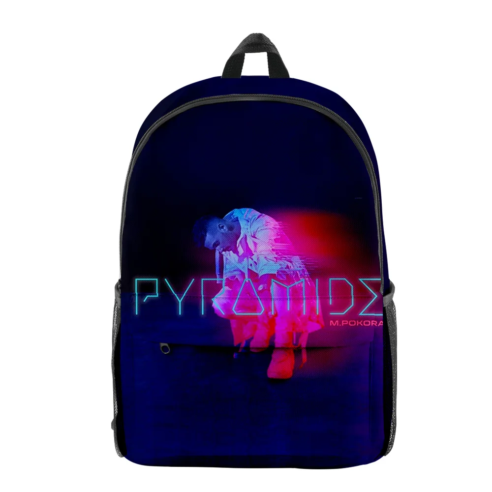 Popular Novelty M Pokora pupil Bookbag Notebook Backpacks 3D Print Oxford Waterproof Boys/Girls Fashion Travel Backpacks