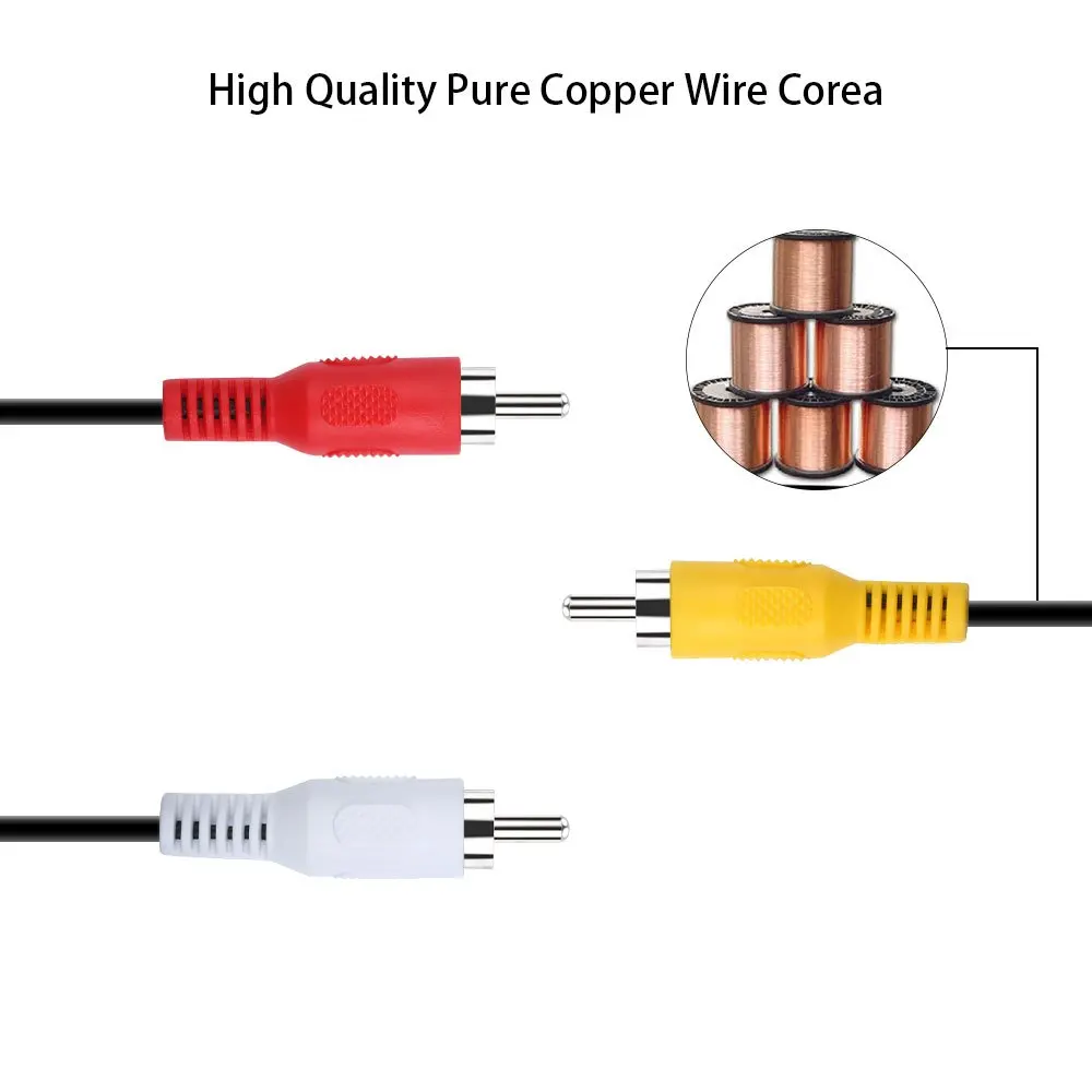 RCA ̺  Ʈ  RCA 3.5mm   AV ̺, DVD ÷̾  HiFi VCR TV ׷    1.5m