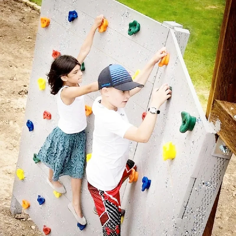 

Kids 10pcs/set Climbing Rock Toys Outdoor Sports Wall Stones Hand Feet Holds Grip Kits Children Indoor Game Playground Training