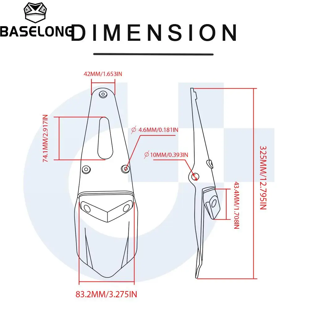 Faro Posteriore LED Per Moto DREAMIZER - Universale, 12V, 8 LED, Per Parafango Off-Road - Foto 5