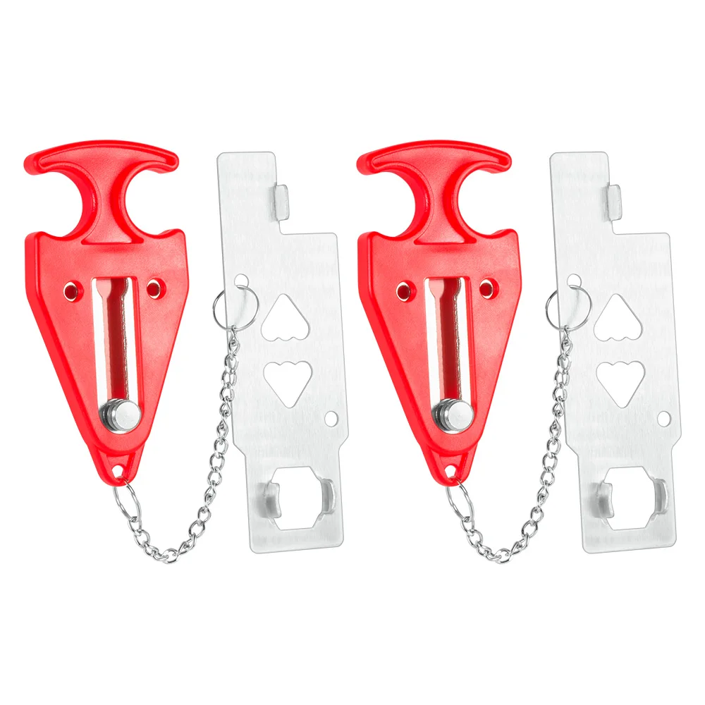 2pcs Portable Door Lock Home Security Door Lock Travel Lockdown for Additional Safety and Privacy Perfect for Hotel