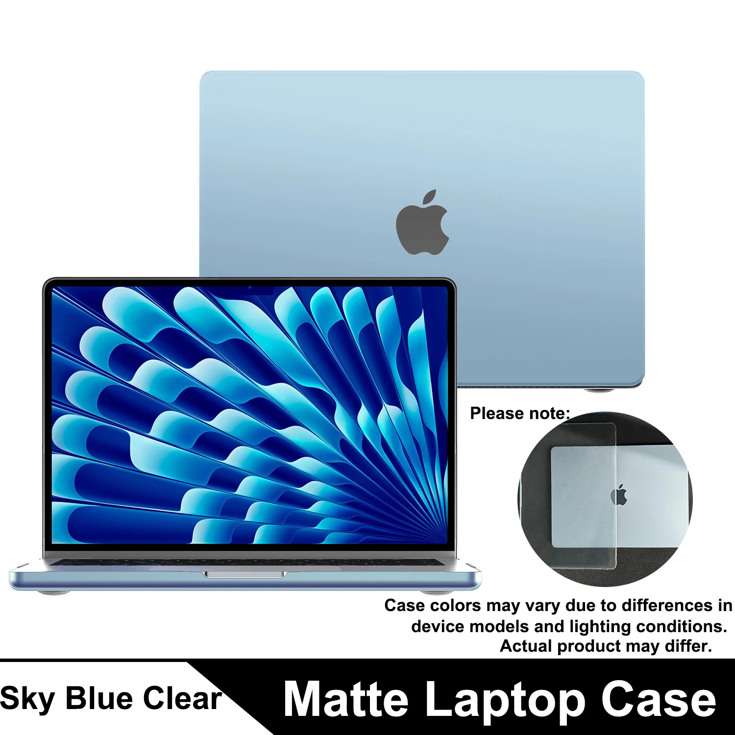 Sleek Matte Protective Case with Keyboard Cover for 13.6-inch Premium Laptops
