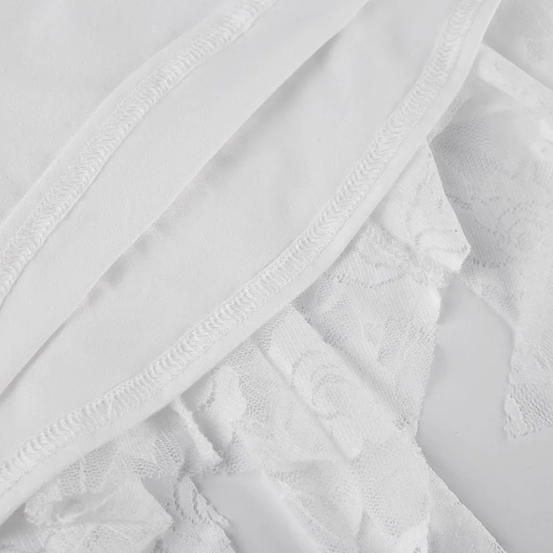 y2k Fairycore Skirt Women Clothing White Low Elastic Waist Irregular Ruffle Hem Skirt 2000s Party Skirts Streetwear
