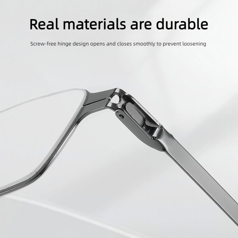 Portable Lighter Case Reading Glasses Men Women Fashion Foldable Presbyopic Glasses Business Hyperopia Anti Bluelight Eyeglasses