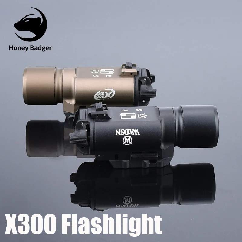 

Фальшивый тактический фонарь X300, оружие, рукоятка, фонарь для прожектора X300, хвостовой переключатель X300, задняя крышка