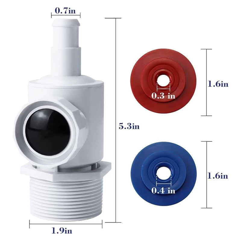 Pool Cleaner Universal Wall Fitting UWF Connector Assembly 9-100-9001 Zodiac Polaris 280 380 3900 Pool Cleaners Parts