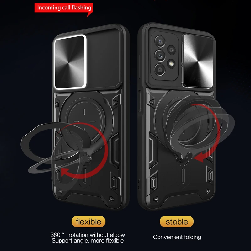 Shockproof Armor Magnetic Case For Samsung Galaxy A54 A53 A52 5G S23 S22 S21 Ultra Plus Note 20 A 53 52 Stand Holder_voghion.com