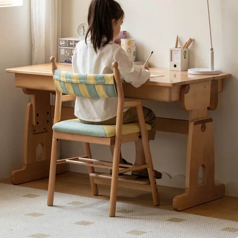 Growing Wooden Chair Children Kids Chair Designer Wood School Children's Stool Safety Room Silla Madera Infantil Child Furniture