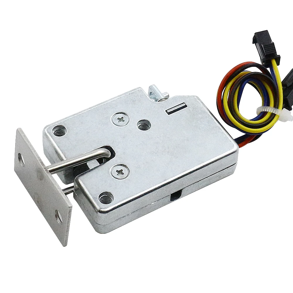 Small DC5V12V cabinet door lock mini electric lock storage cabinet electromagnetic lock express box electronic lock Drawer lock 6
