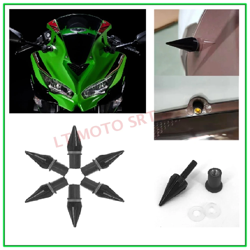 Kawasaki ZX6R Fairing Bolt Kit Aluminum 2001-2008 Complete Fairing