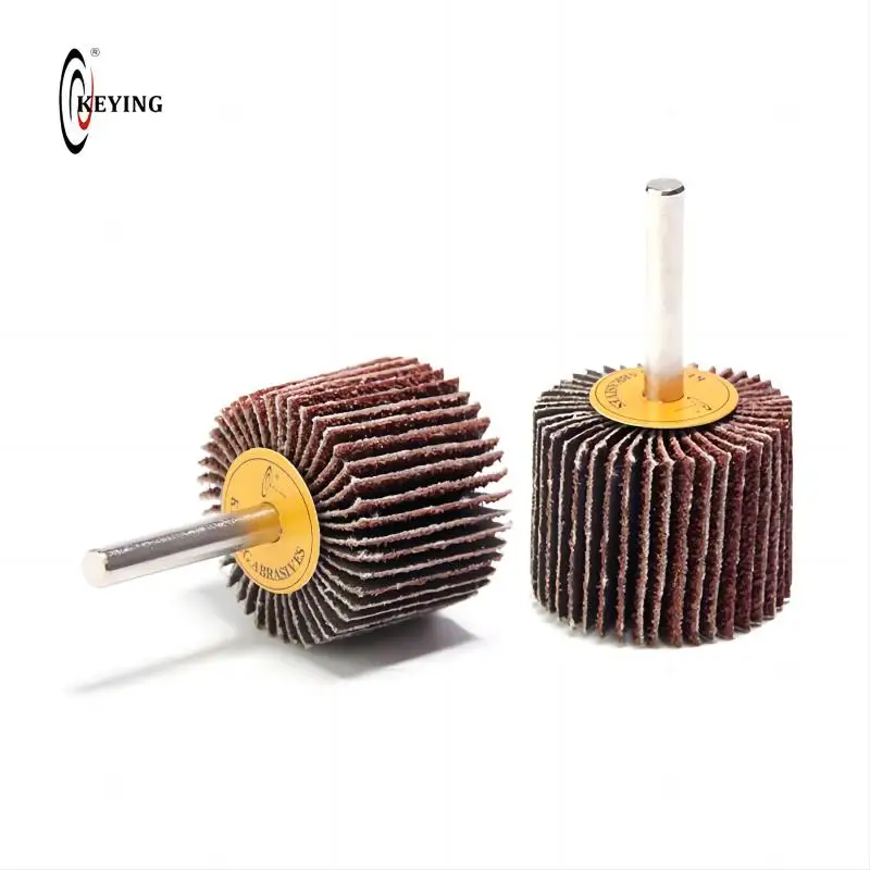 1PCS 40mm Sanding Abrasive Flap Wheel with 6mm Shank Dremel Accessories 80-240 Grit Sandpaper Grinding Polishing Wheel for Drill