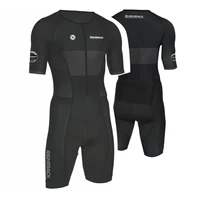 RIGHTTRACK Trisuit Men's Summer Triathlon Race Short Sleeve Skinsuit Clothing Swimming Cycling Running Competition Apparel 2
