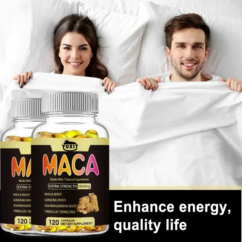 Maca Ginseng Ashwagandha Tribulus 8050mg for Muscle Mass Endurance Vitality