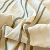 Bonenjoy Fitted Sheet Set Stripe Style Bedsheet with Pillowcase Printed Bed Cover Home Mattress Protector простынь на резинке 5