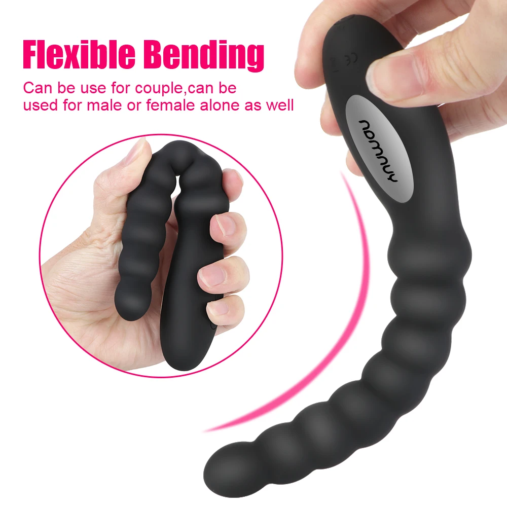 10 Speed Dual Motor Vibrator Butt Plug Silicone Anal Dildo Vibrating Anal Bead G Spot Massage Sex Toys For Women Men Couples female sex toys anal plug vibrator vibrator sex toy dildo sex toys