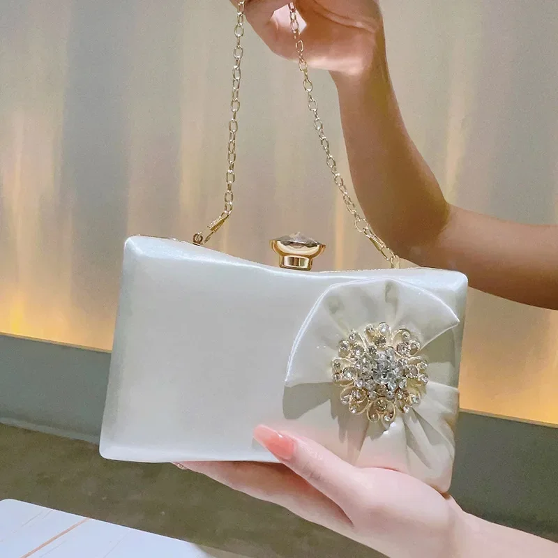 Borsa da sera elegante con strass Borsa da cena formale classica Borsa da donna alla moda per balli di nozze_voghion.com