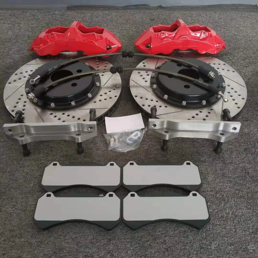 High qualityfront and rear epb full kit red caliper dragon disc for 2014 jaguar F type v8 20ich