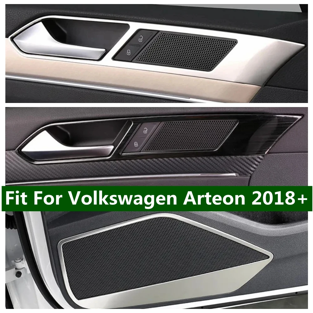 

Clasing Handle Bowl / Door Stereo Speaker Audio Sound Loudspeaker Cover Trim Fit For Volkswagen Arteon 2018 - 2021 Accessories