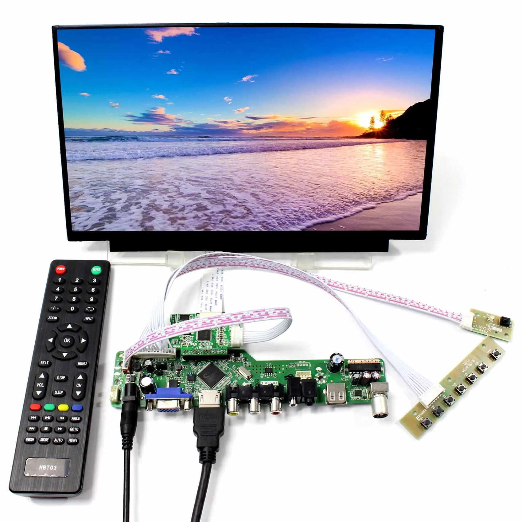 

11.6inch N116HSE EJ1 EA1 IPS LCD ScreenWLED Backlight Screen With HD MI VGA CVBS USB RF LCD Controller Board