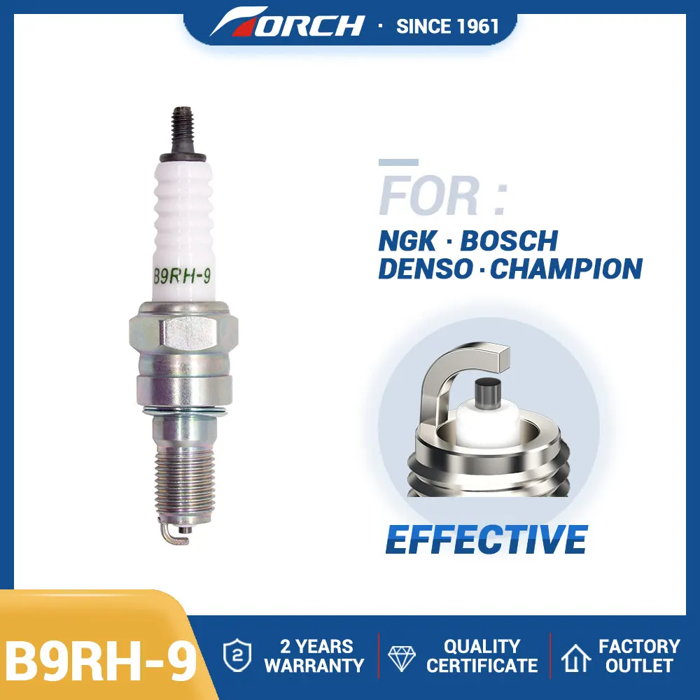 

1PCS Pin Terminal Spark Plug TORCH B9RH-9 Replace for Candle 7502/CR9EH-9 HONDA 98059-59916 98059-59926 Denso 4129/U27FER9