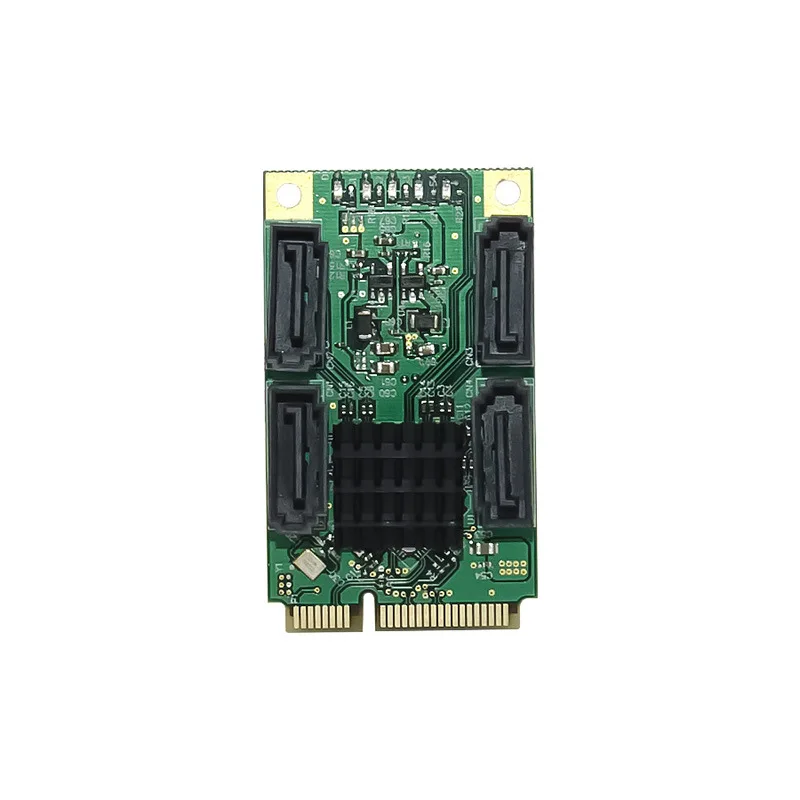 미니 PCI-Express 88SE9230 4포트 SATA 6Gbps RAID 산업용 제어 서버 확장 카드 재고 있음