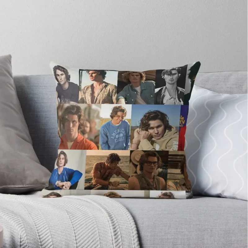 

Chase Stokes collage Throw Pillow Cover Sofa Decorative Covers