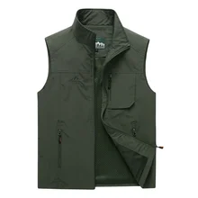 

Men's Vests 2021 Autumn Mens Sleeveless Vest Spring Summer Casual Travels Vest Outdoors Thin Big Size Vest Waistcoat Men Clothes