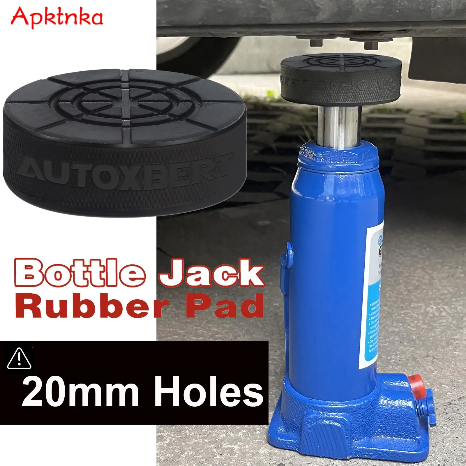 Bottiglia Di Gomma Jack Pad Support Point Adapter Jacking Strumento Di Riparazione Per La Rimozione Dell'Auto Per 2 Ton Bottle Jacks Accessori Auto 60
