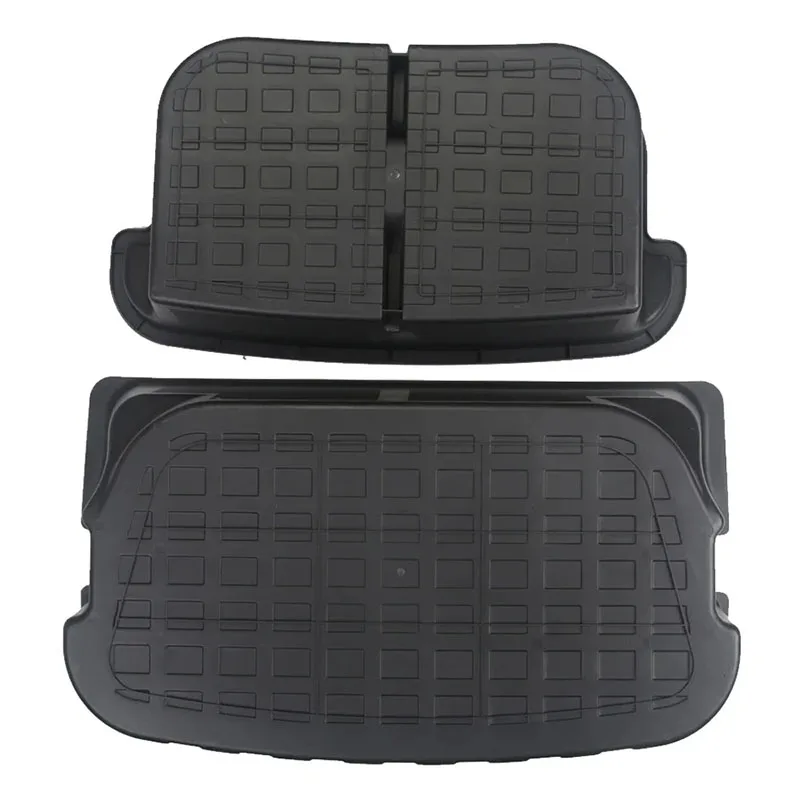 For Tesla Model Y 2021-2024 Rear Trunk Double-deck Storage Box and Front Cargo L