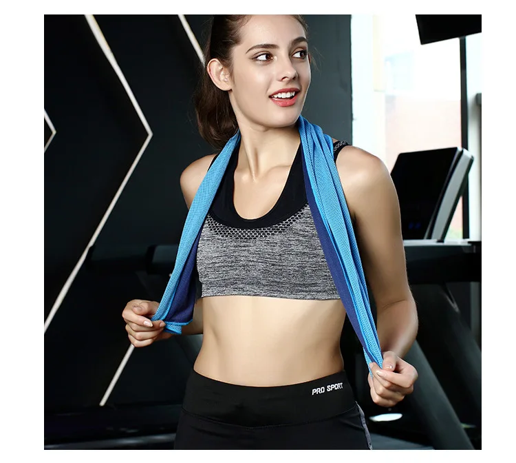 10 Stück kühlendes Handtuch, Eishandtuch für Nacken, Trainingshandtuch, Mikrofaser-Handtuch, weiches, atmungsaktives, kühles Handtuch für Sport, Yoga, Fitnessstudio, Outdoor – Detail 9