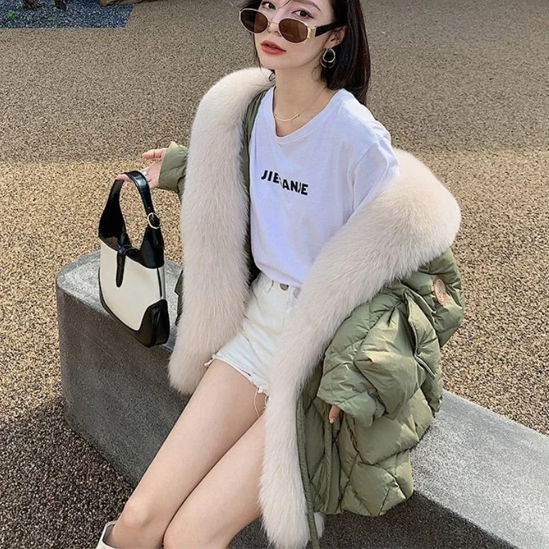 New Winter Coat for Women Down Jackets Coats Parkas Jackets Faux Fur Coat Super Hot Korean Fashion Loose