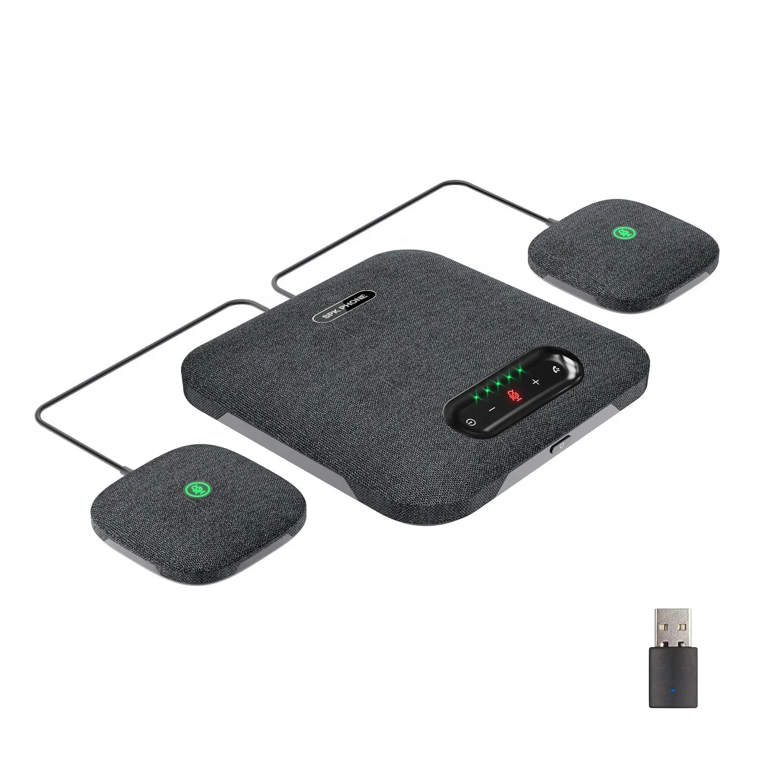 USB wired extension cascade wireless speakerphone conference microphone audio conference system