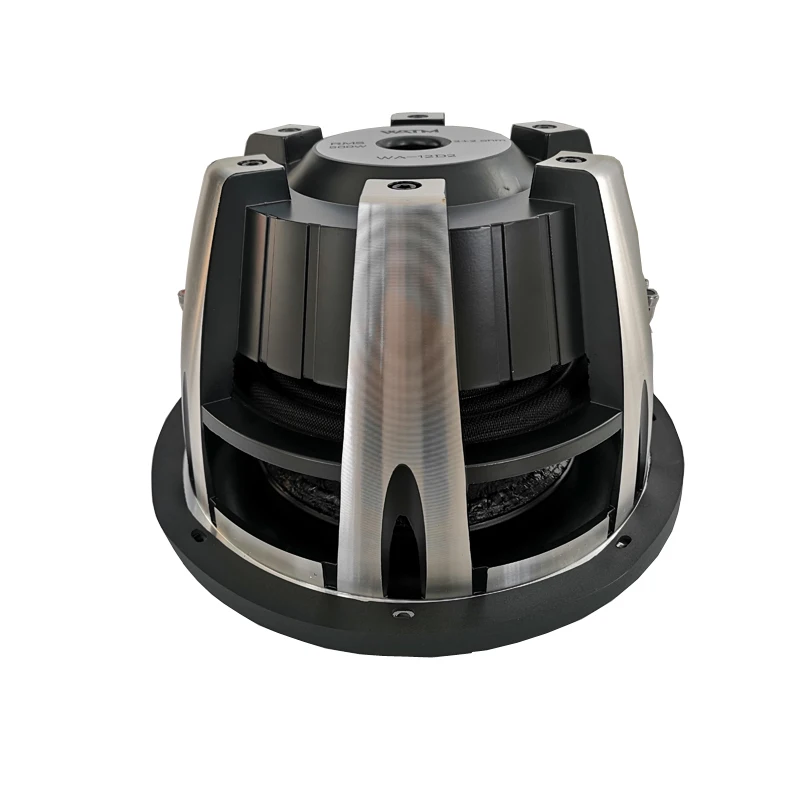 Car Subwoofer 12 Inch Max:1000W Dual 2-Ohm ALU Basin Frame Double