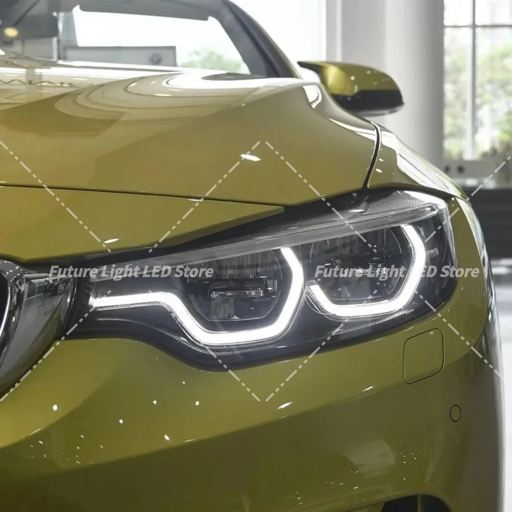 BMW M3 F80 M4 F82 F32 F36 LCI 430i 420i 2018-2020 어댑티브 헤드라이트 주간 주행등 엔젤아이용 화이트 DRL LED 보드