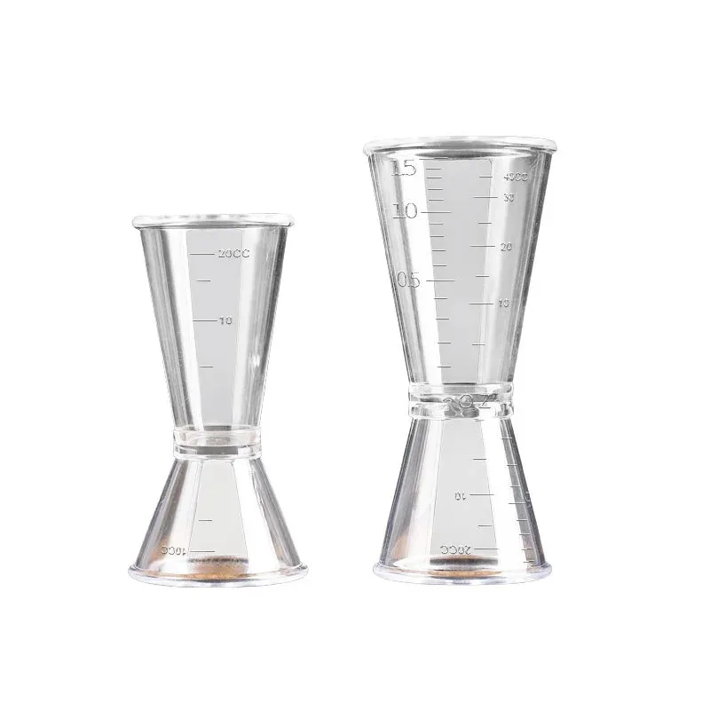 40/10CC measuring jigger Resin Transparent Measuring Cup Party Wine Cocktail Shaker Ounce Cup Measuring Jigger Kitchen Barware Party Supplies