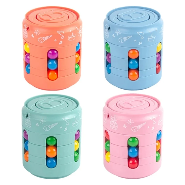 Magic Bean Cube Finger Gyro Rotating Antistress Relieve Anxiety Develop Intelligence Decompression Fidget Toy Adults Kids Gift 2