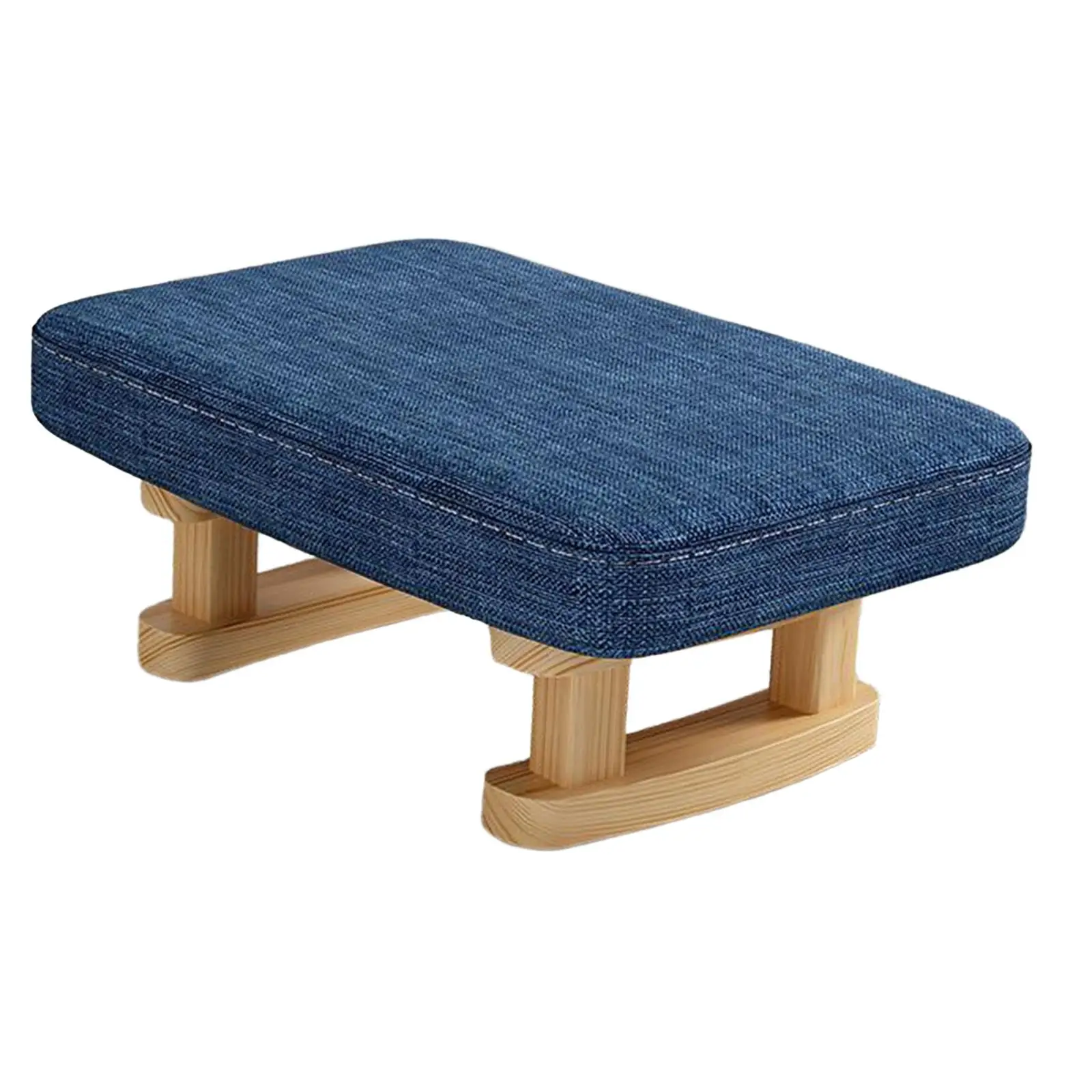 Dining Stool Foot Pads Rectangle Short Step Stool 41x30x18cm Soft Padded For Tearoom Couch