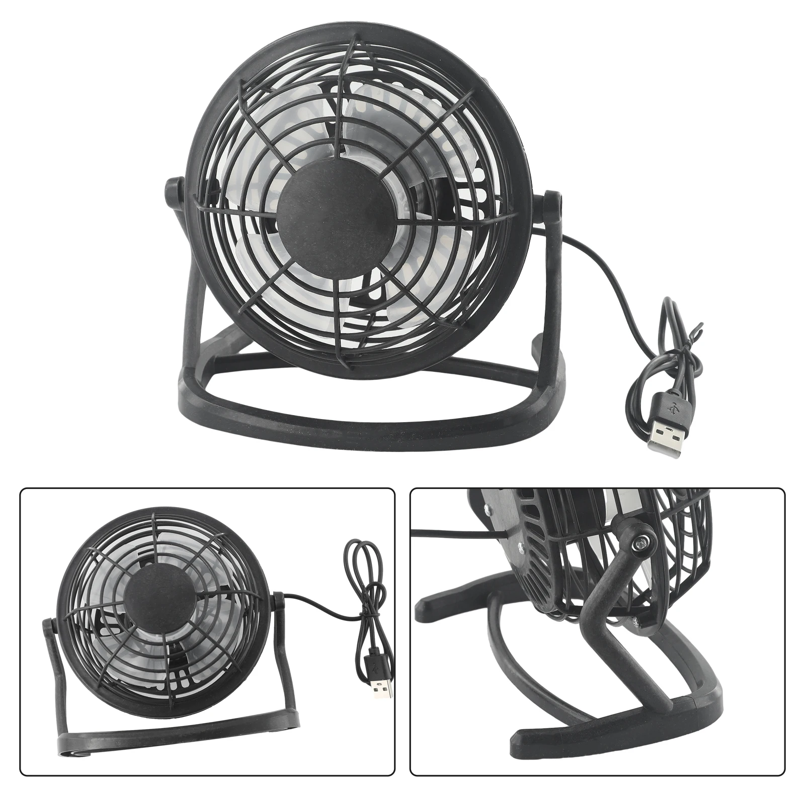 

Durable USB Fan Portable Fans Blue/Black Convenient For Student Home UseUltra Quiet Mini Size Student Dormitory